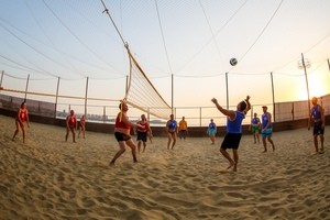 Спортивная площадка на пляже
